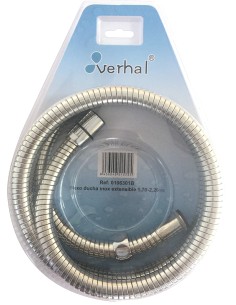 Flexo ducha INOX extensible 1,70 - 2,20 m (blíster) 2
