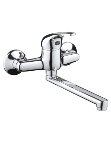 Monomando fregadero pared C/I Prado 203D-Grifería-Eurodrill S.L.